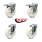 Service Caster 5 Inch Nylon Wheel Swivel Bolt Hole Caster Set with 2 Total Lock Brake SCC SCC-BHTTL20S514-NYS-2-S-2 - alternate 1